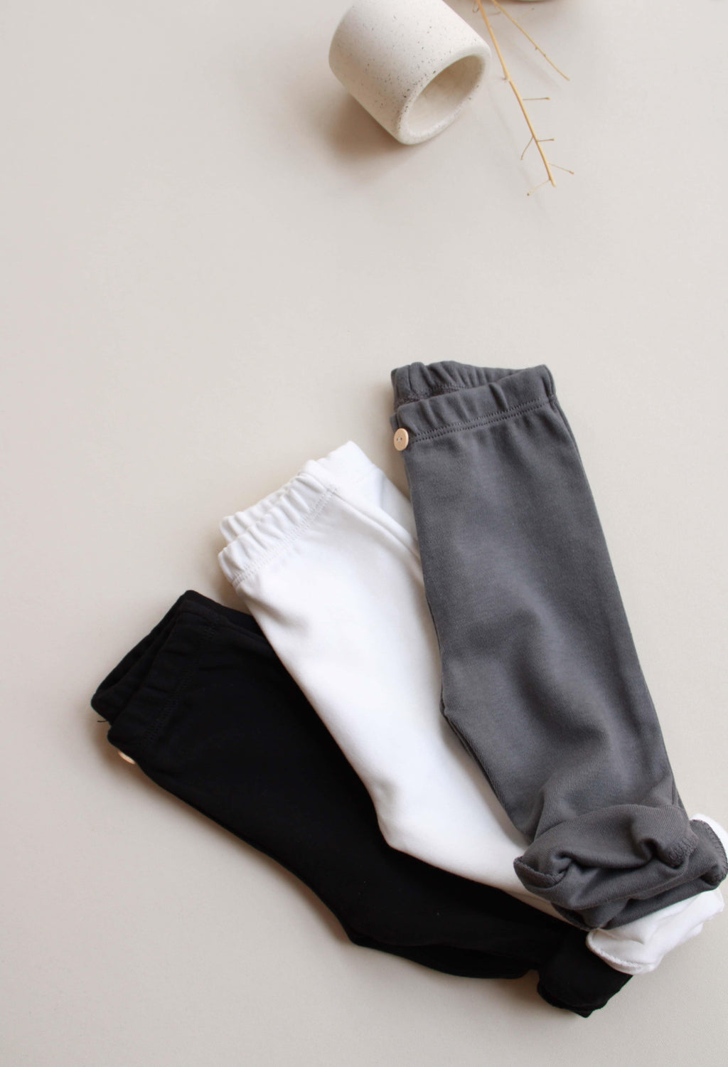 3er Set Baby Leggings aus Baumwolle