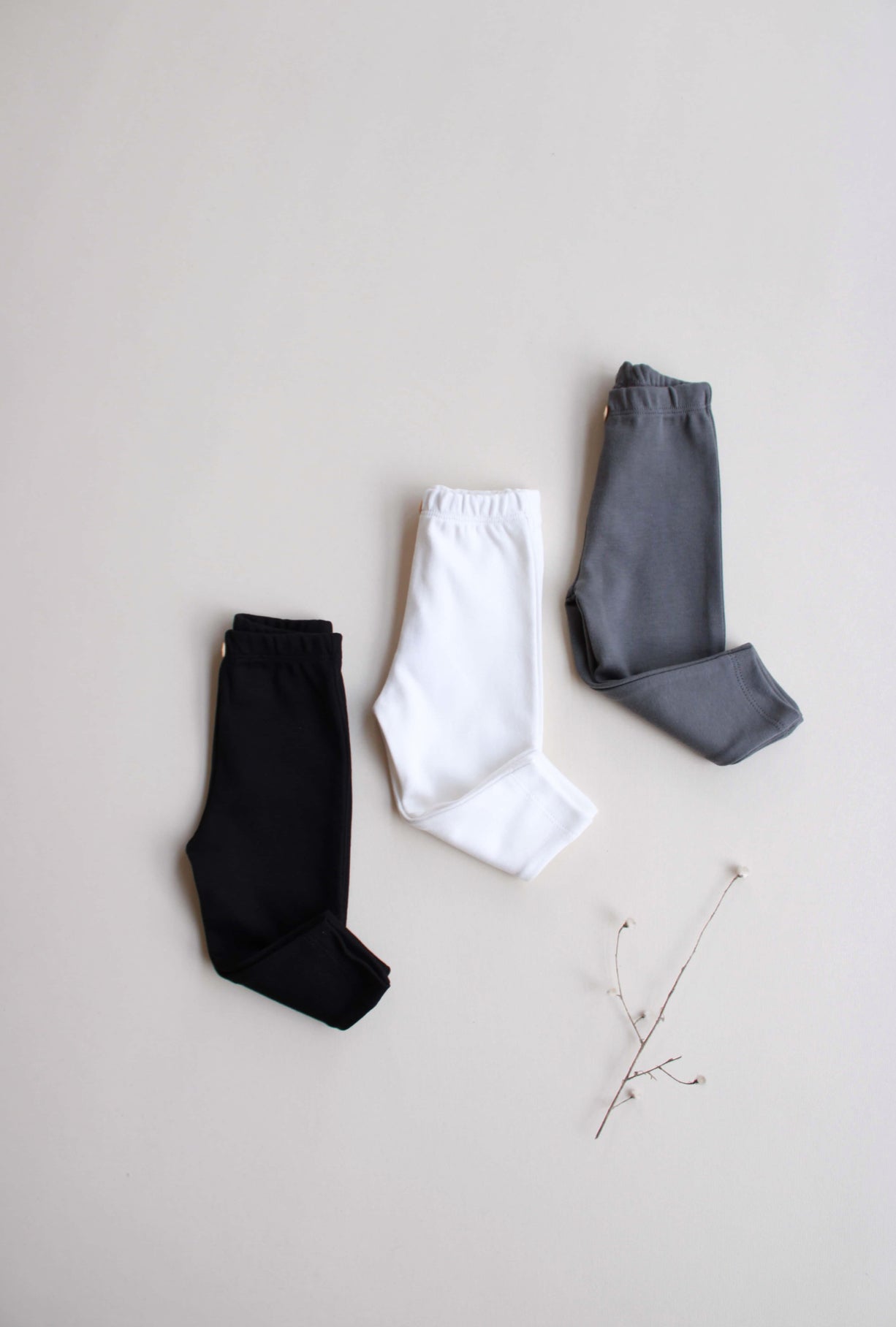 3er Set Baby Leggings aus Baumwolle