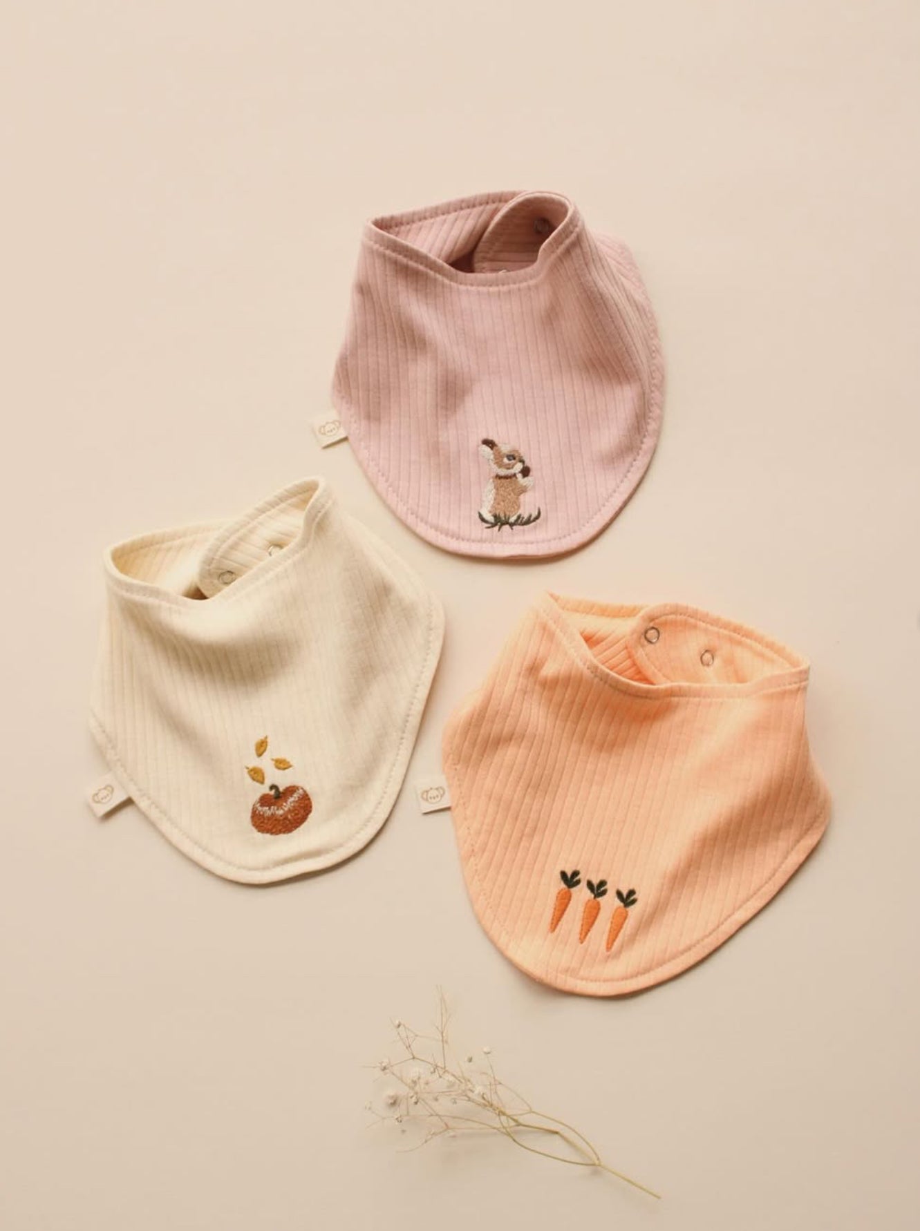 3 Pieces Scarf Bib Rabbit