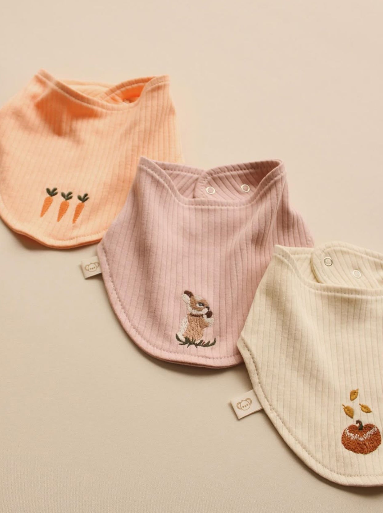 3 Pieces Scarf Bib Rabbit