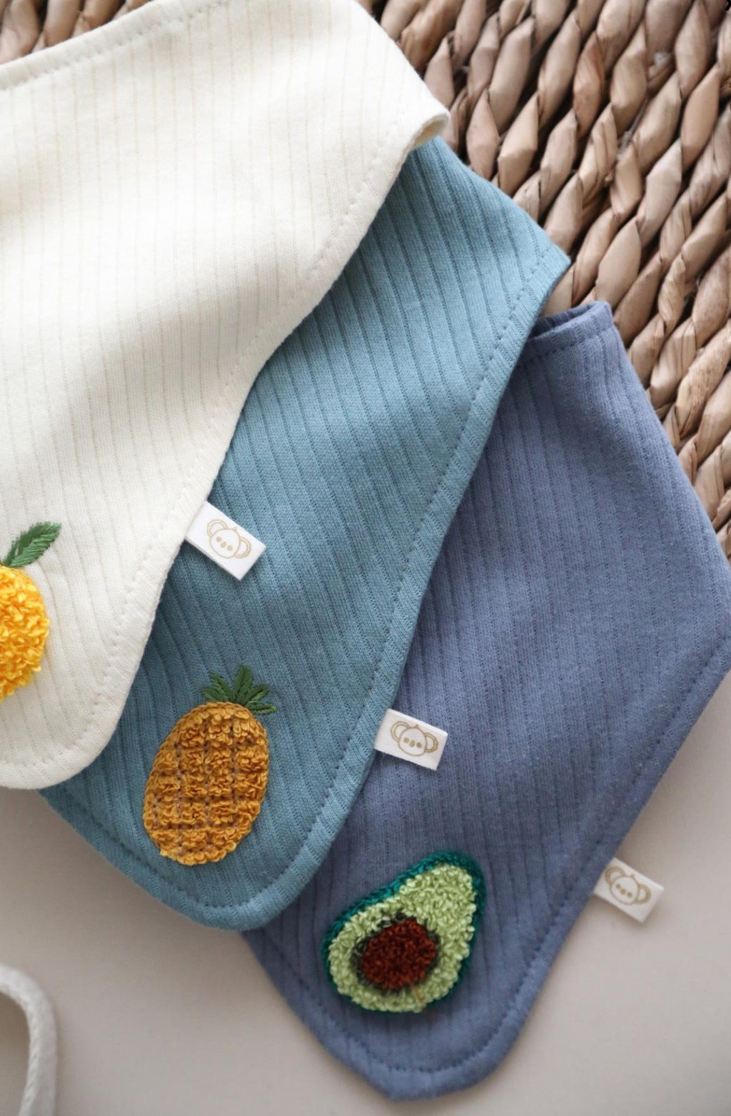 3 Pieces Scarf Bib Avocado