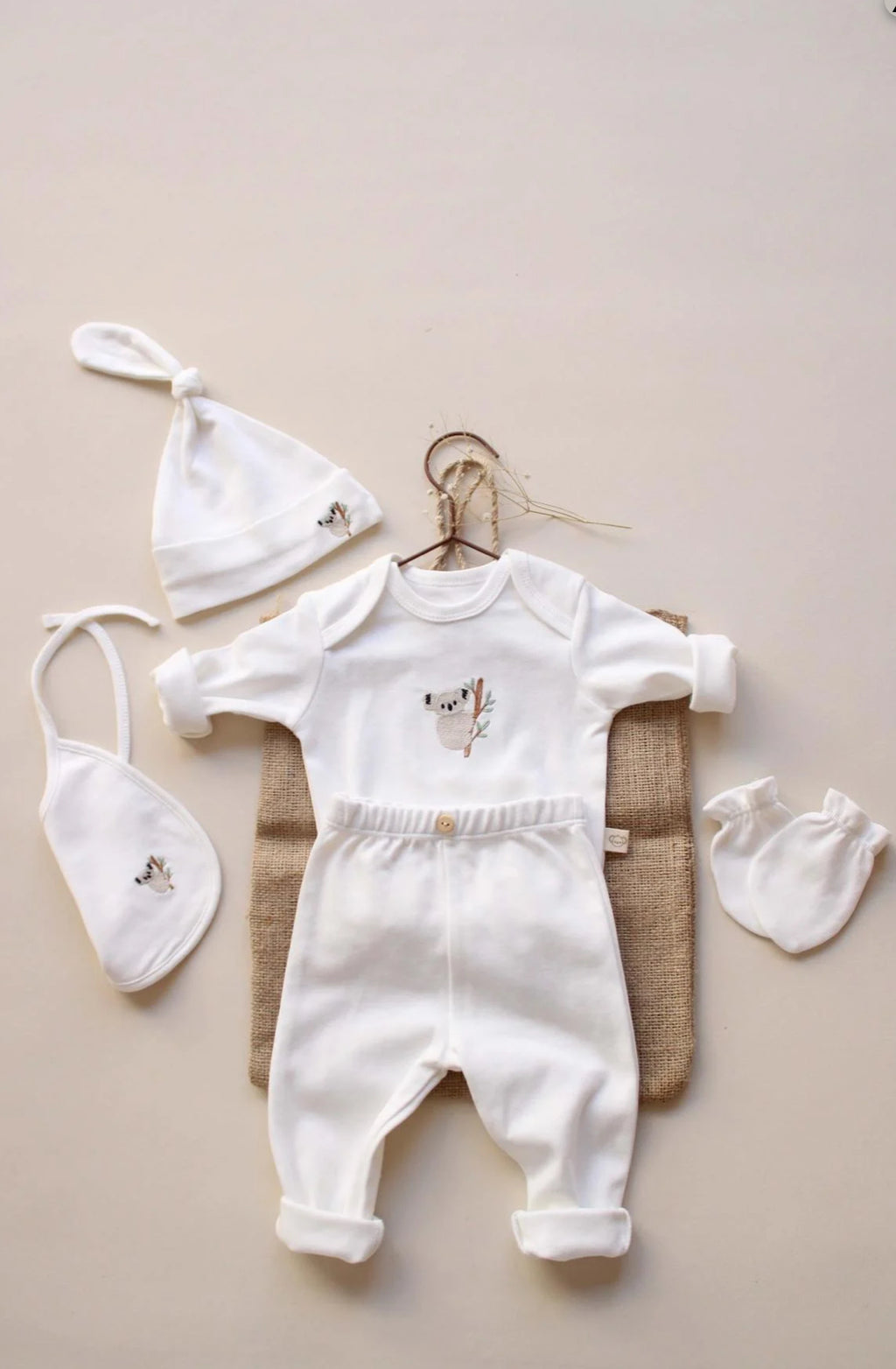 5-teiliges Neugeborenen-Set Blau