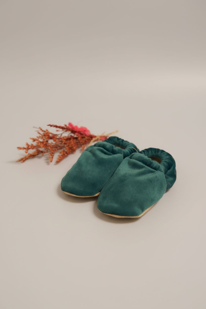 Krabbelschuhe Green Velvet