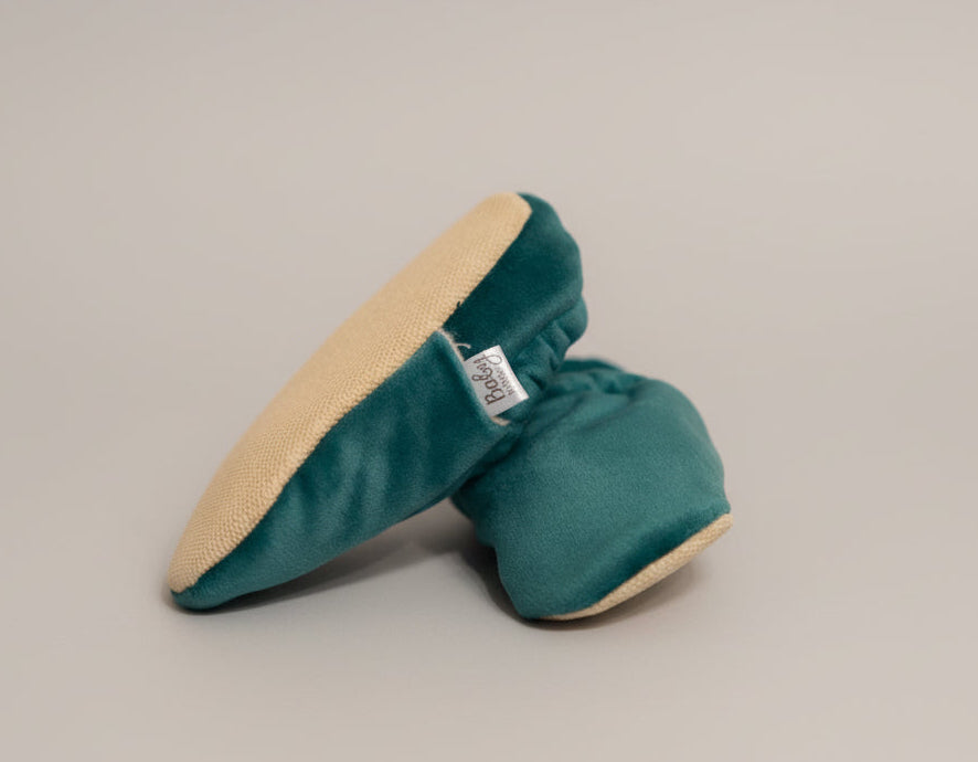Krabbelschuhe Green Velvet