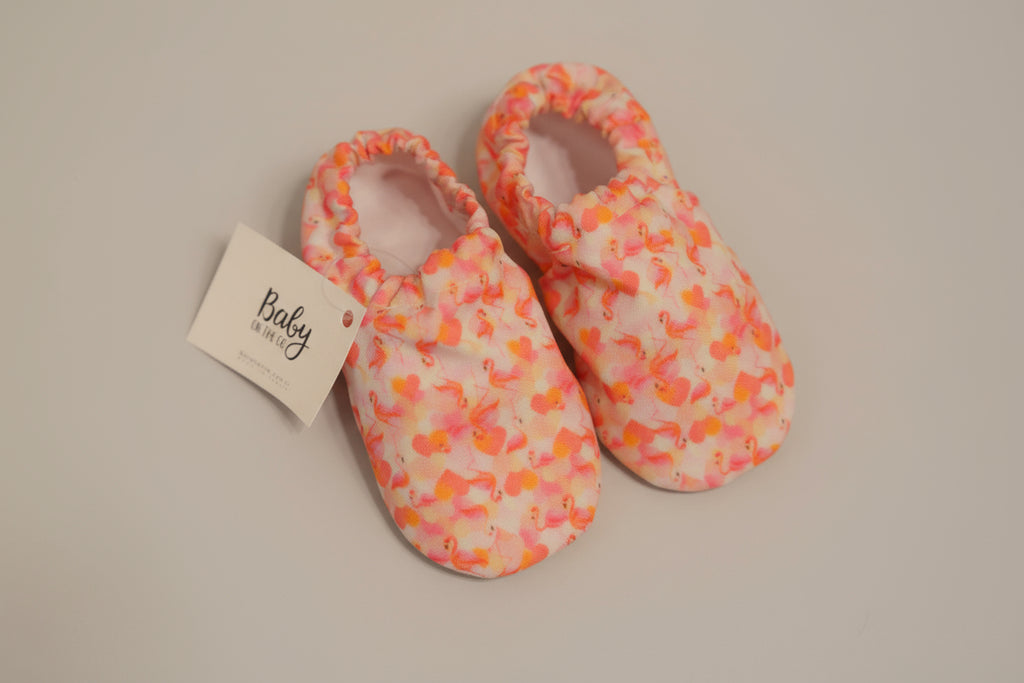 Krabbelschuhe Flamingo